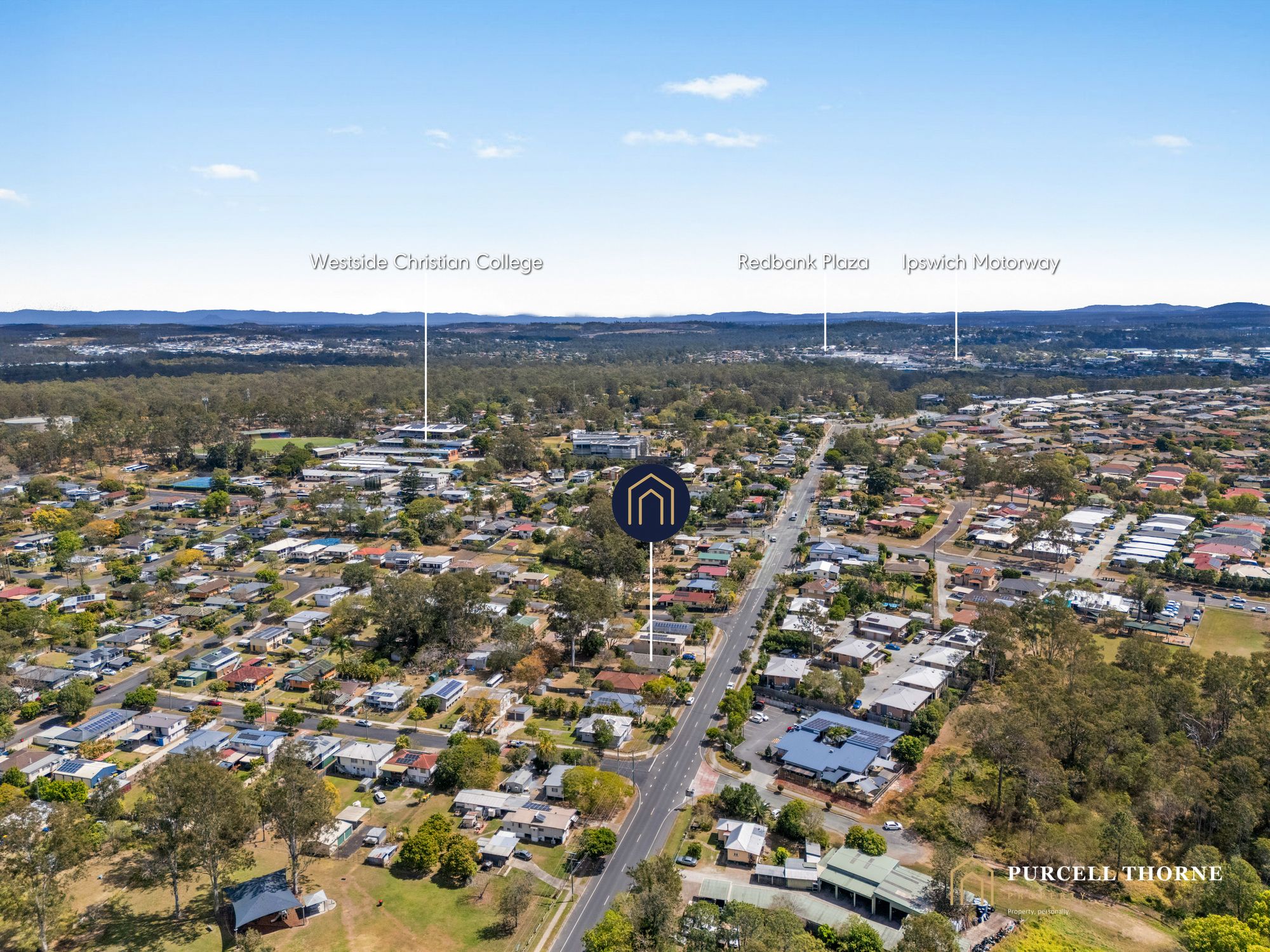 Aerial and location at 74 Smiths Road
