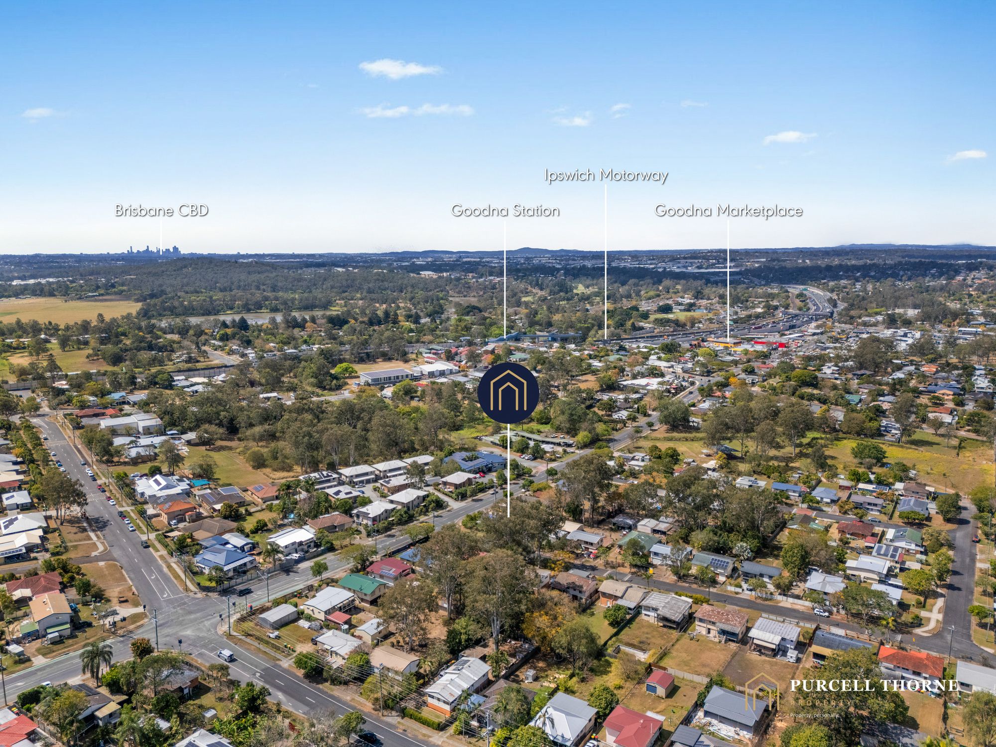 Aerial and location at 74 Smiths Road